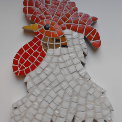 Mosaico Gallo de Brujas 4 | Arte del Mosaico Gallo de Brujas número 4 de la seria realizado de forma totalmente artesanal